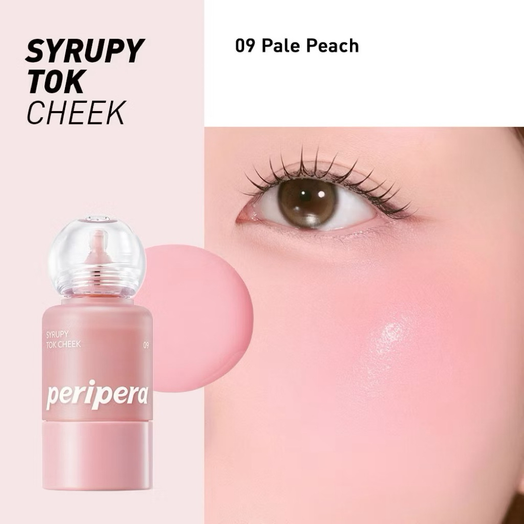 Má Hồng Kem PERIPERA Sirupy Tok Cheek Mịn Bóng Hàng Nội Hàn 9g