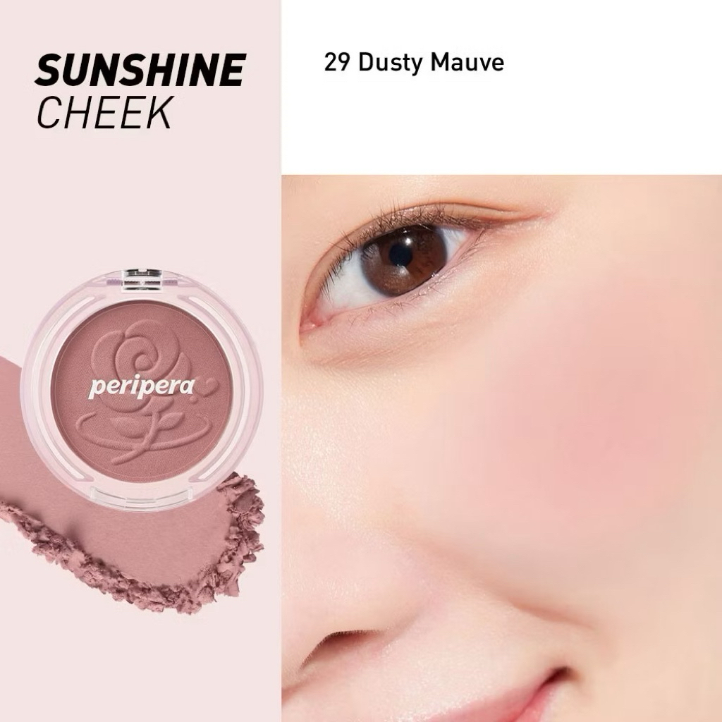 PHẤN MÁ HỒNG PERIPERA PURE BLUSHED SUNSHINE CHEEK TRANG ĐIỂM MAKEUP PERIPERA