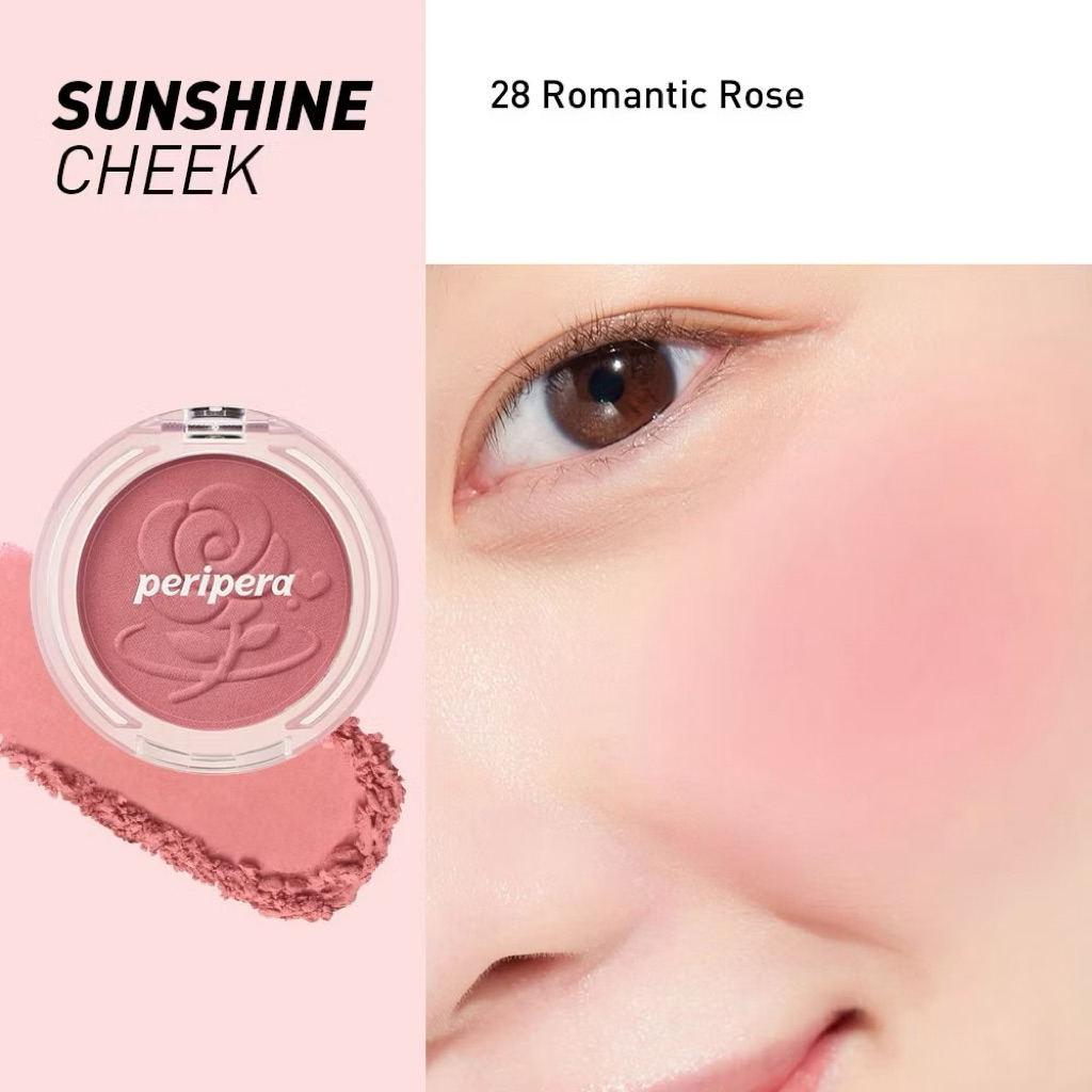 PHẤN MÁ HỒNG PERIPERA PURE BLUSHED SUNSHINE CHEEK TRANG ĐIỂM MAKEUP PERIPERA