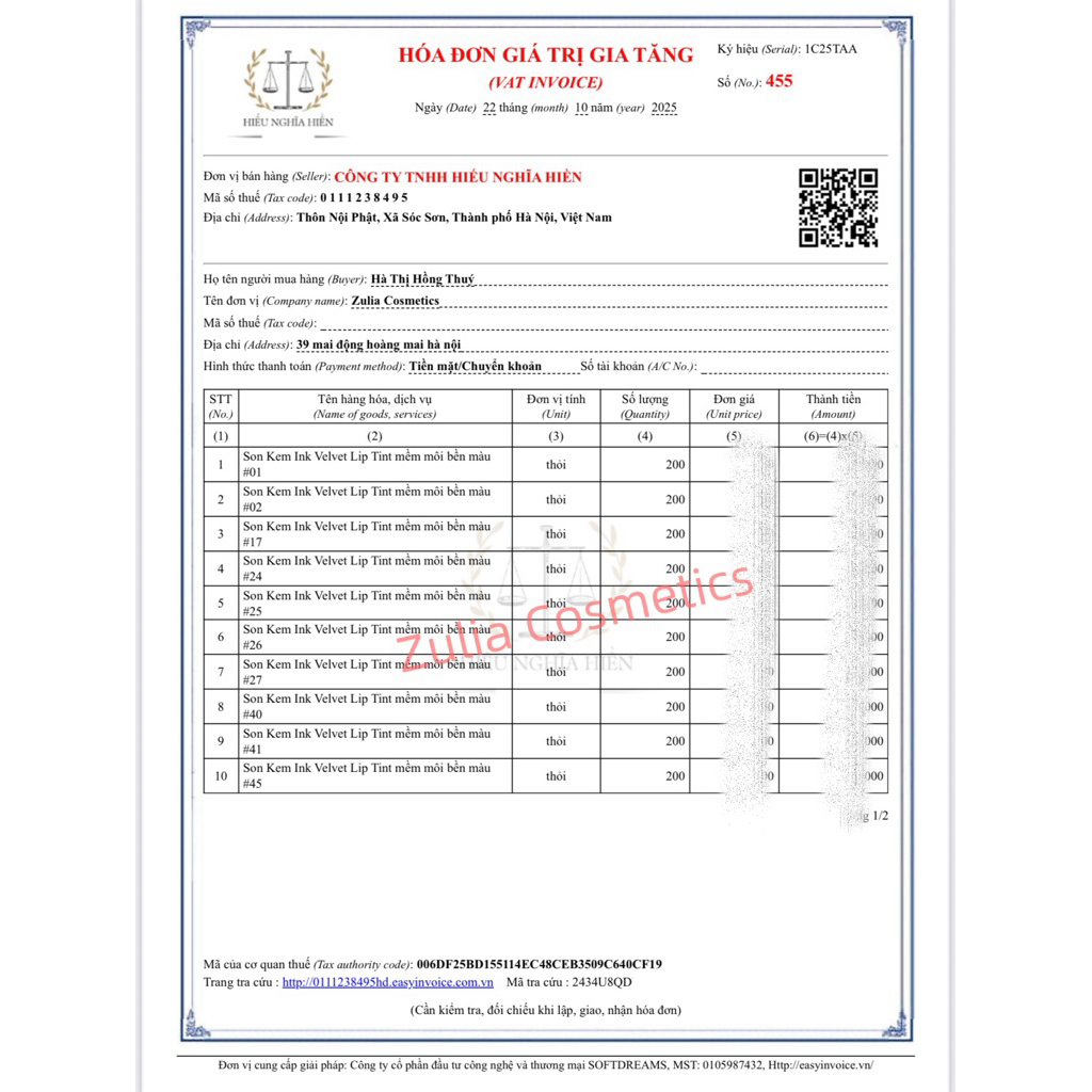 Son Kem INK VELVET PERIPERA 2023 mềm môi bền màu