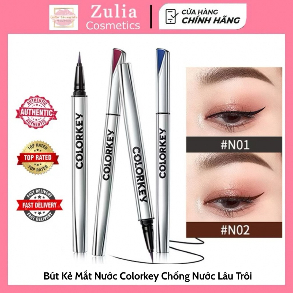[COLORKEY] Bút Kẻ Mắt Nước Colorkey Trang Điểm Chống Nước Lâu Trôi
