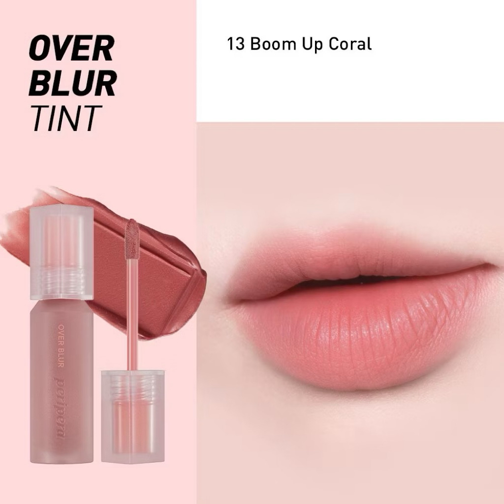 Son Kem Lỳ Peripera Over BLUR TINT kem nhung mịn bền màu  3.5g
