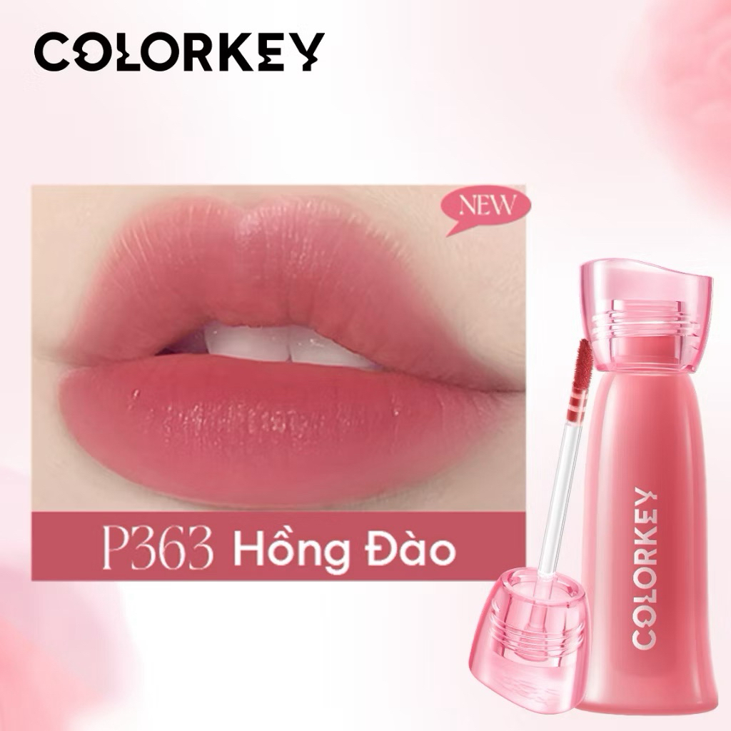 [MỚI] Son COLORKEY Watery Tint Phiên Bản Mới Bền Màu Lâu Trôi, Không Dính Cốc, Siêu Mịn Môi 2.5g