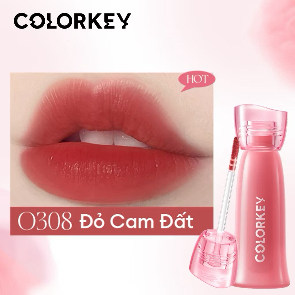 [MỚI] Son COLORKEY Watery Tint Phiên Bản Mới Bền Màu Lâu Trôi, Không Dính Cốc, Siêu Mịn Môi 2.5g