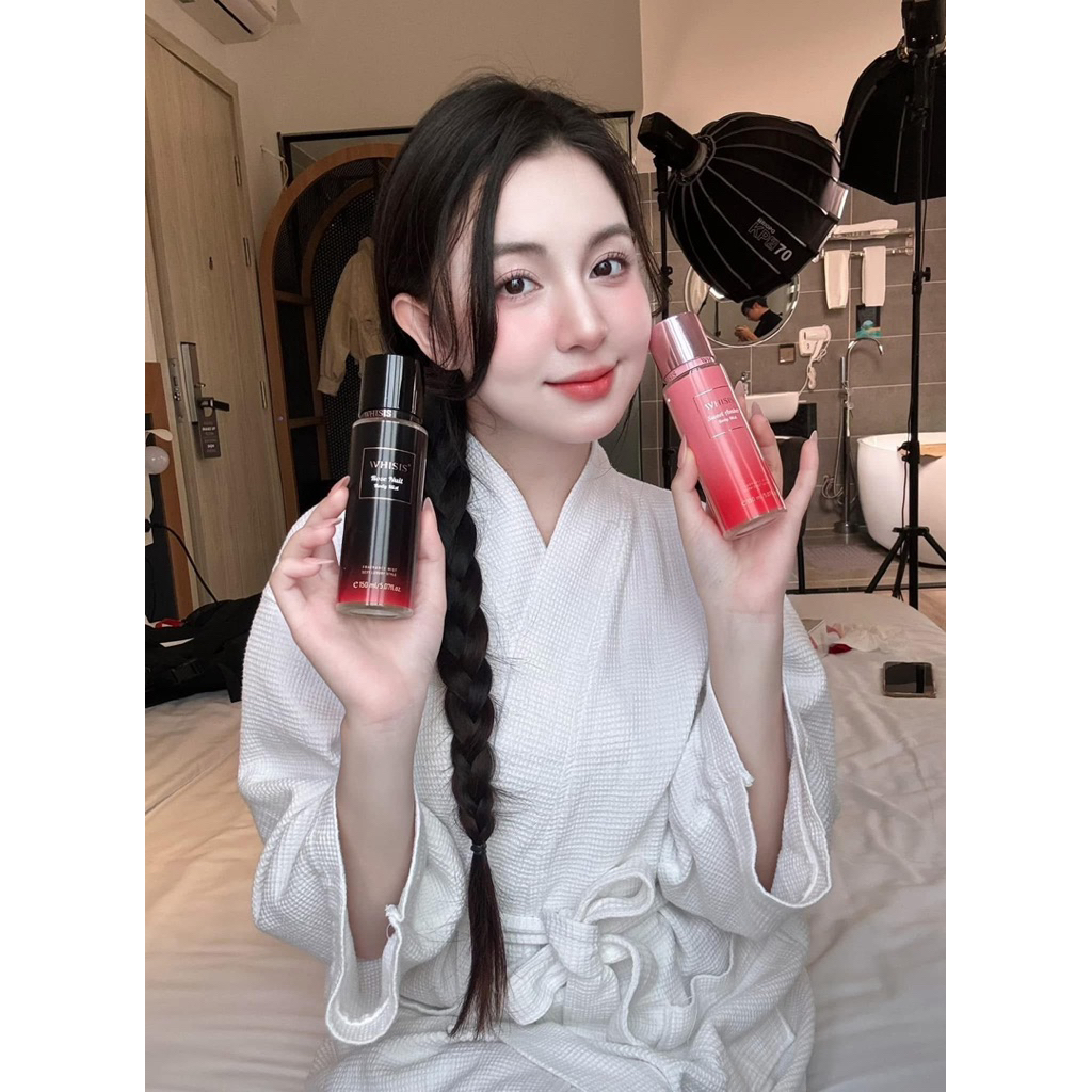 Body Mist Xịt Thơm Cơ Thể Whisis Rose Nuit Body Mist 150ml - Hương thơm tinh tế và quyến rũ