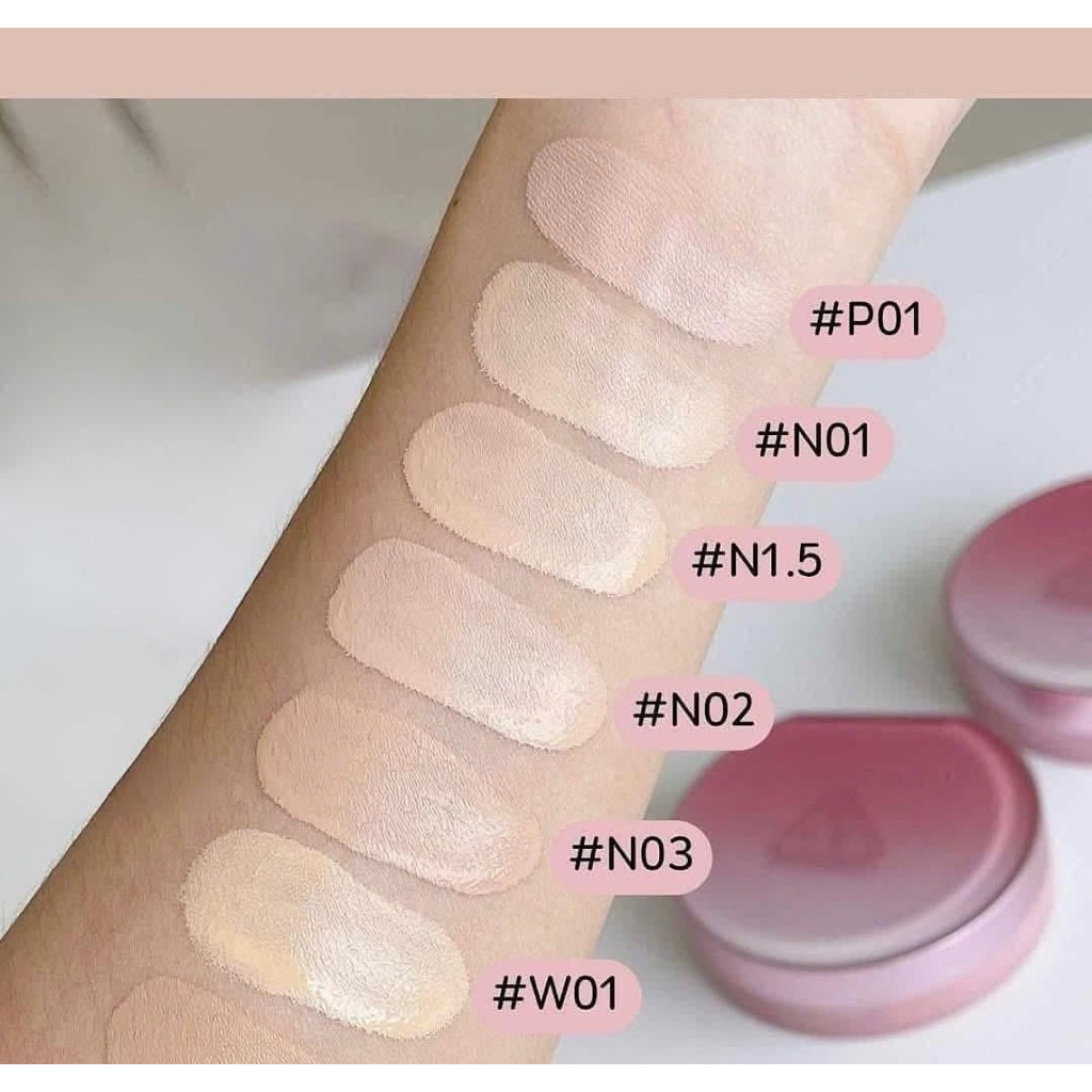Phấn Nước 3CE Fitting Mesh Cushion Refill Set SPF40 PA+++ 11g