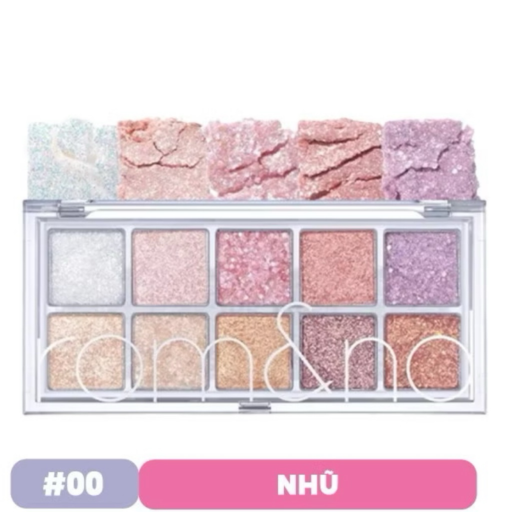 Bảng Phấn Mắt Romand 10 Ô Lấp Lánh Better Than Eye Palette, Bảng Phấn Mắt 10 Màu Romand Better Than Eye Palette