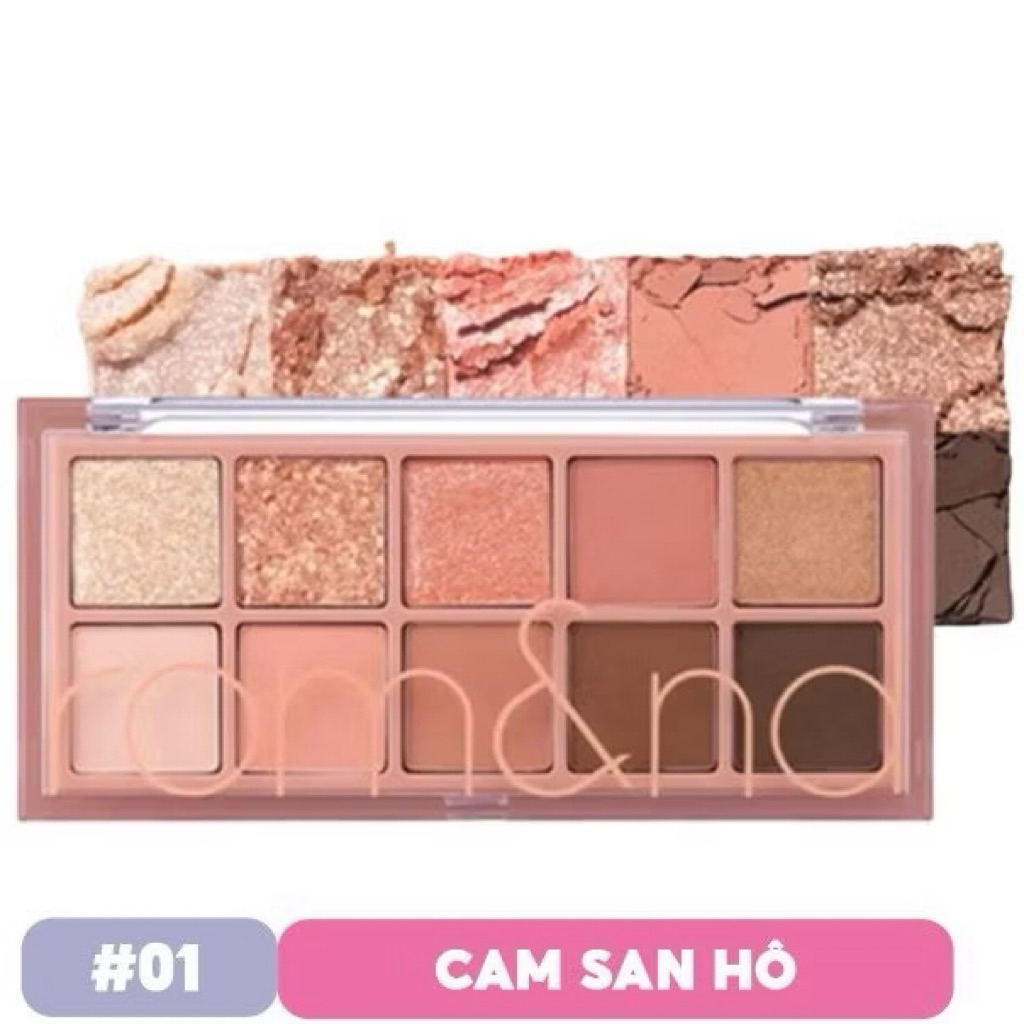 Bảng Phấn Mắt Romand 10 Ô Lấp Lánh Better Than Eye Palette, Bảng Phấn Mắt 10 Màu Romand Better Than Eye Palette