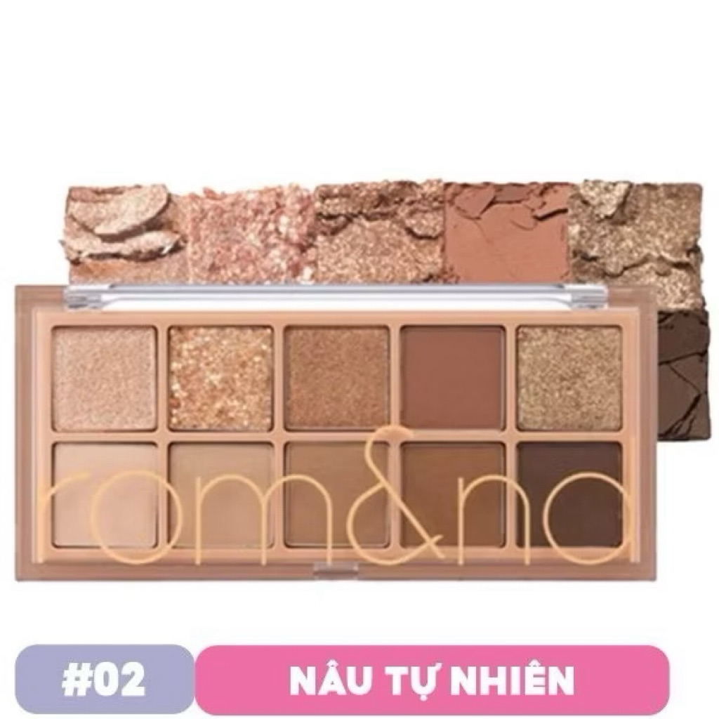 Bảng Phấn Mắt Romand 10 Ô Lấp Lánh Better Than Eye Palette, Bảng Phấn Mắt 10 Màu Romand Better Than Eye Palette
