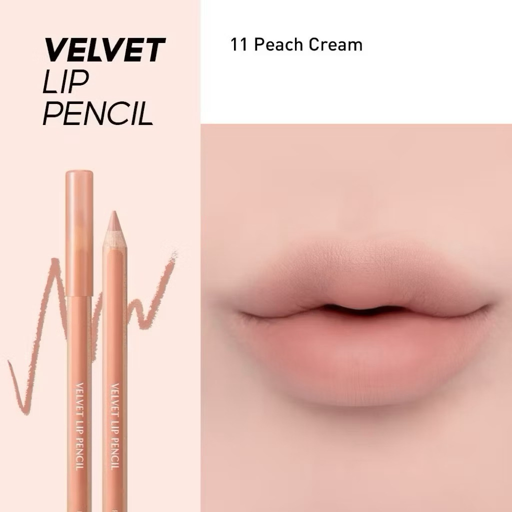 [CLIO] Chì Kẻ Viền Môi Clio Velvet Lip Pencil siêu mịn [ Kèm Gọt Bút ]
