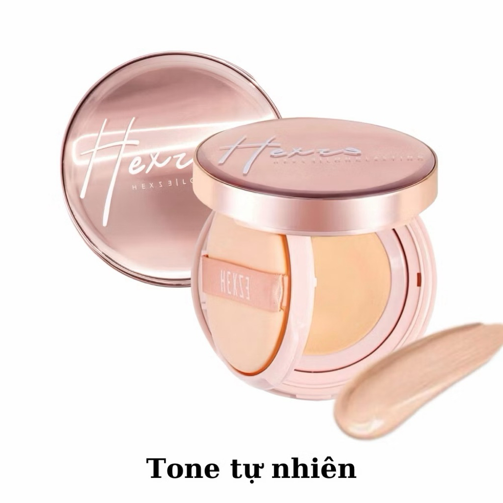 [TẶNG LÕI 15G] Cushion HEXZE Dưỡng Ẩm Kiềm Dầu Nâng Tone 15G Mỏng Nhẹ Tự Nhiên Phấn Nước Lâu Trôi (NHẬP KHẨU CHÍNH HÃNG)