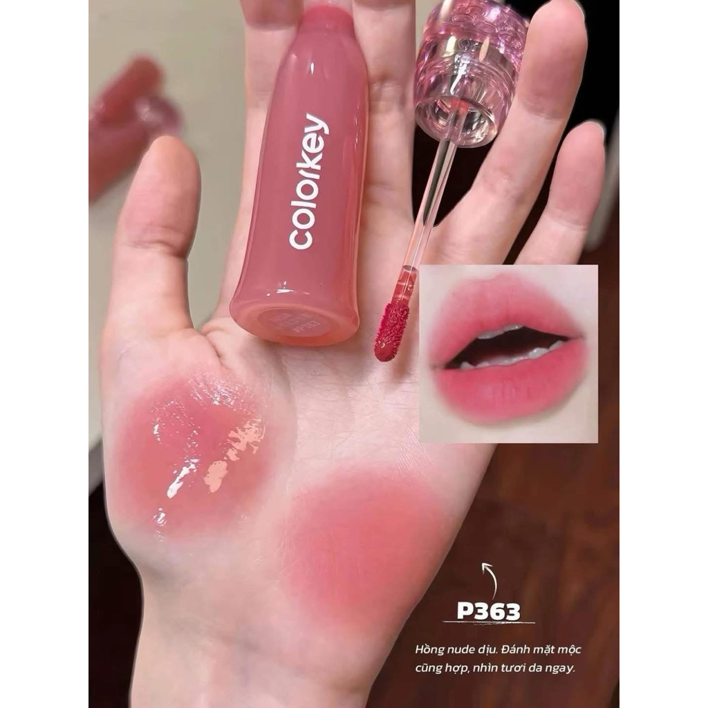 [MỚI] Son COLORKEY Watery Tint Phiên Bản Mới Bền Màu Lâu Trôi, Không Dính Cốc, Siêu Mịn Môi 2.5g