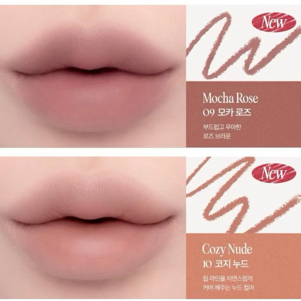 [CLIO] Chì Kẻ Viền Môi Clio Velvet Lip Pencil siêu mịn [ Kèm Gọt Bút ]
