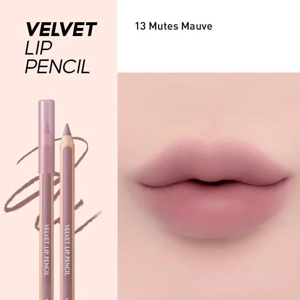 [CLIO] Chì Kẻ Viền Môi Clio Velvet Lip Pencil siêu mịn [ Kèm Gọt Bút ]