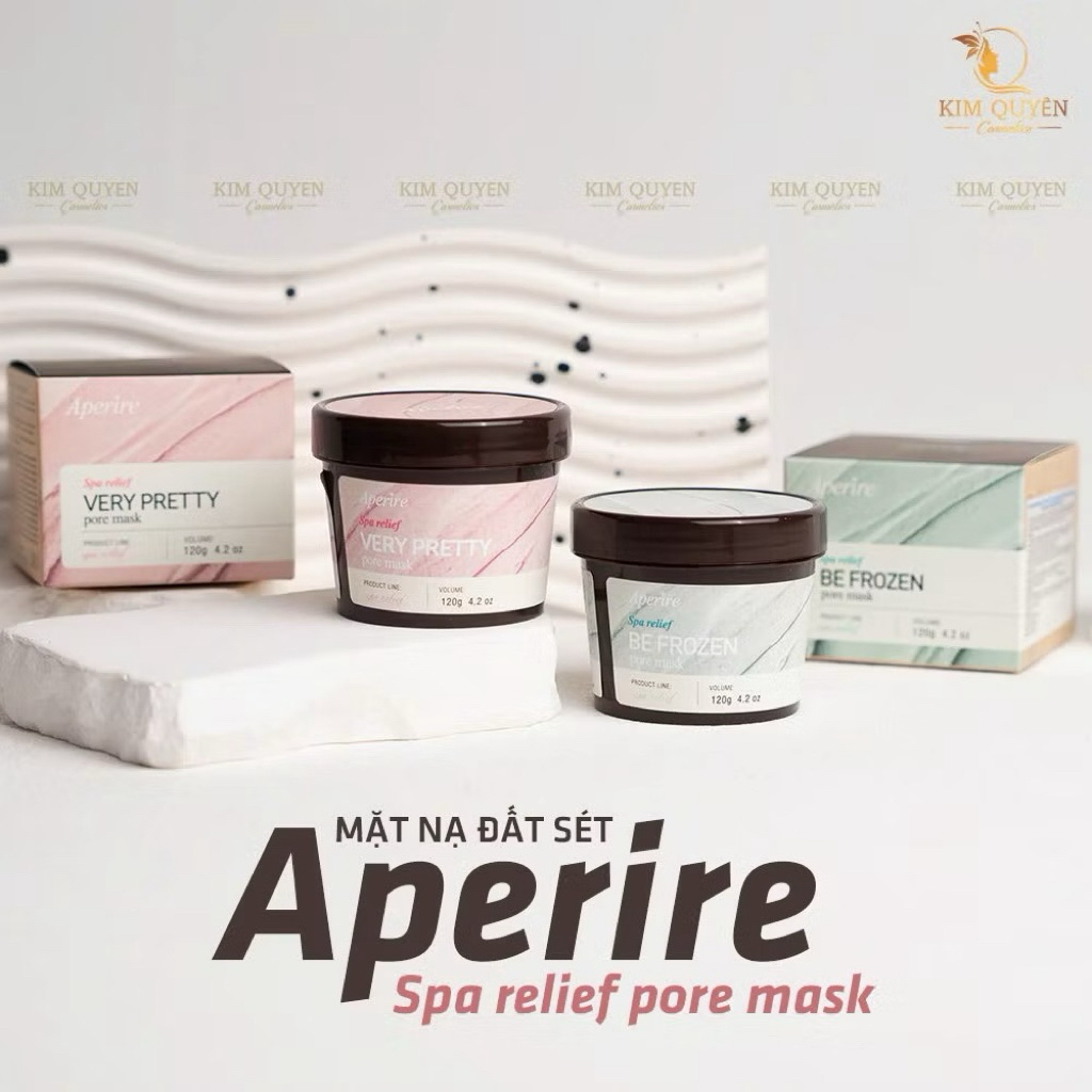 [APERIRE] Mặt Nạ Đất Sét Loại Bỏ Dầu Nhờn, Thu Nhỏ Lỗ Chân Lông Aperire Spa Relief Pore Mask 120g (Nhập Khẩu Chính Hãng)