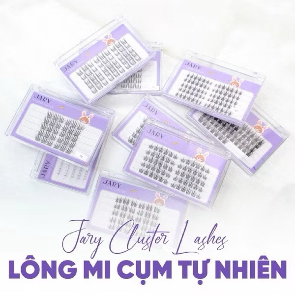 [JARY] Lông Mi Giả Trùm Jary 5 Hàng, Mi Giả Tách Sợi Trang Điểm Tự Nhiên Anime dùng nhiều lần