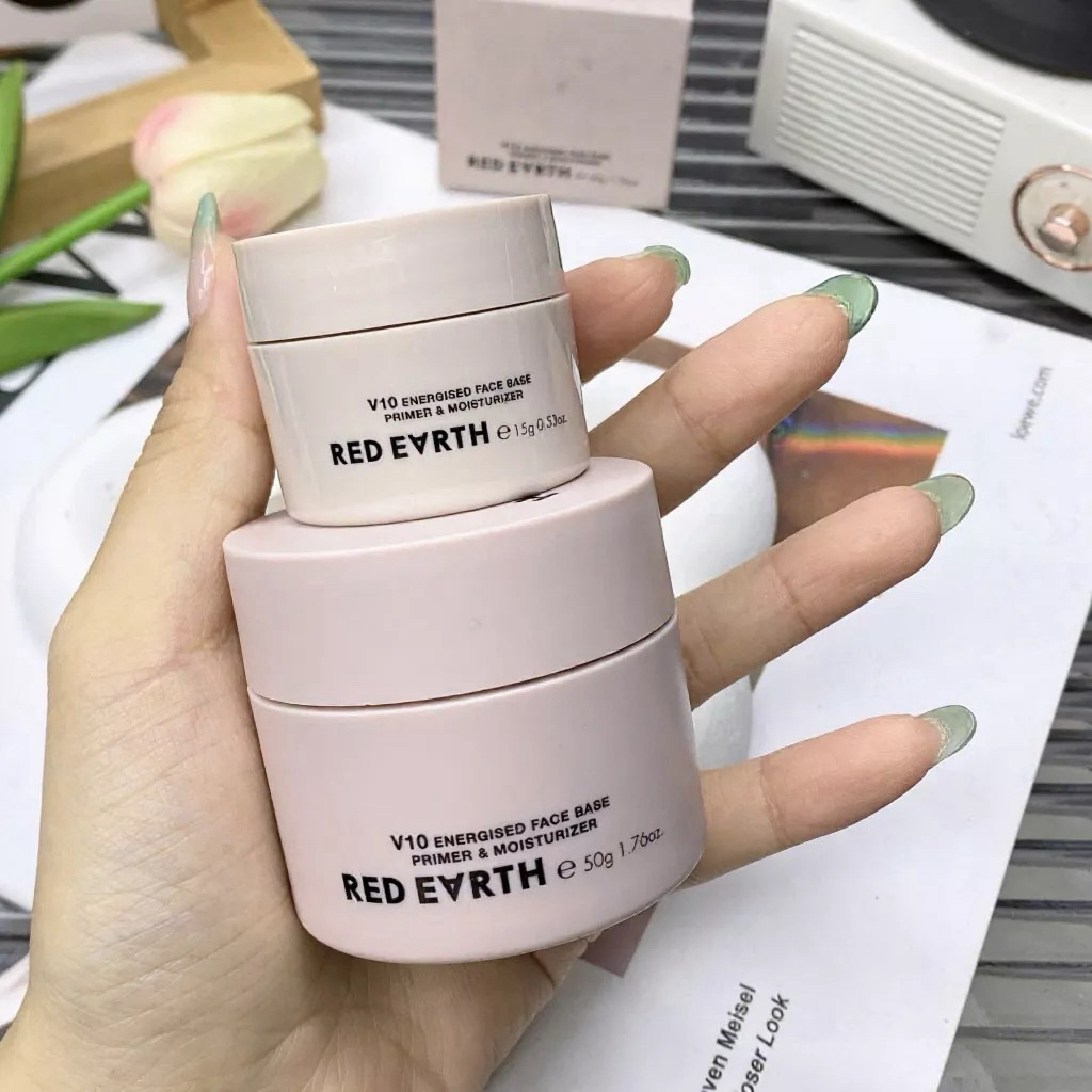 Kem Lót RED EARTH dưỡng ẩm kiềm dầu cao cấp làm mềm da che lỗ chân lông V10 Red Earth chính hãng
