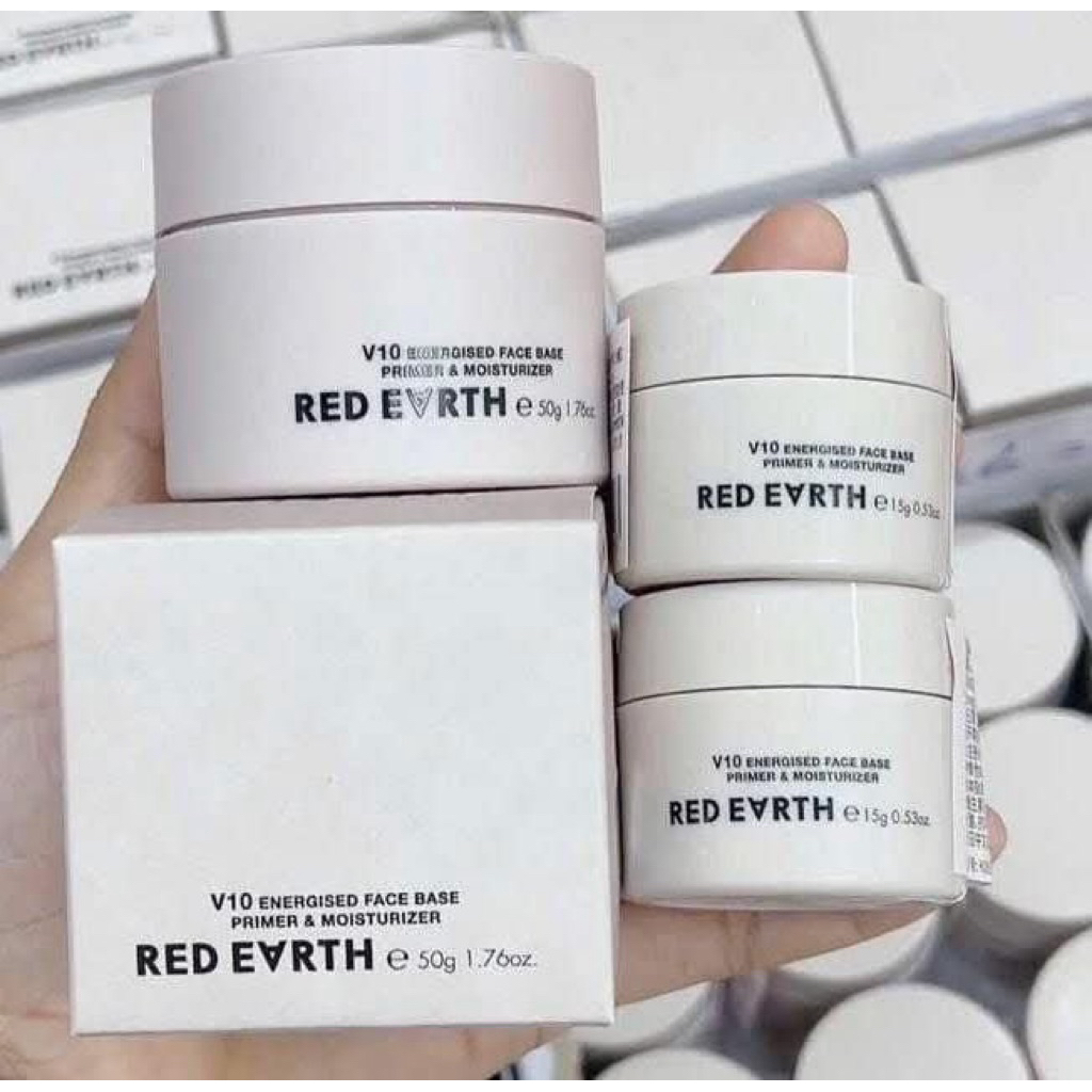 Kem Lót RED EARTH dưỡng ẩm kiềm dầu cao cấp làm mềm da che lỗ chân lông V10 Red Earth chính hãng