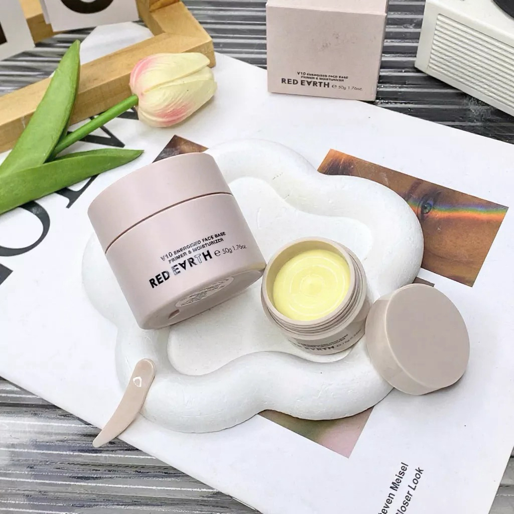 Kem Lót RED EARTH dưỡng ẩm kiềm dầu cao cấp làm mềm da che lỗ chân lông V10 Red Earth chính hãng