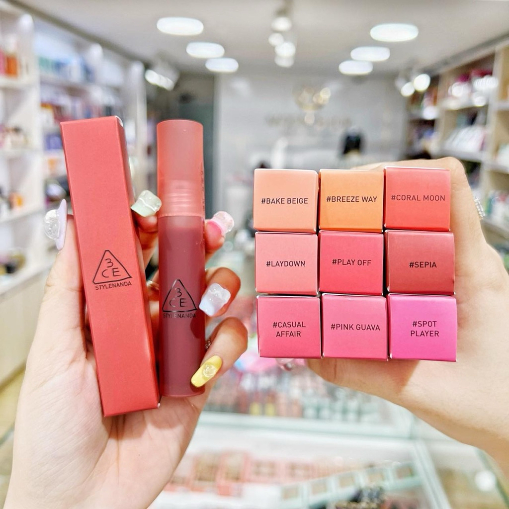 [VỎ MỚI] Son 3CE Blur Water Tint Hiệu Ứng Viền Môi