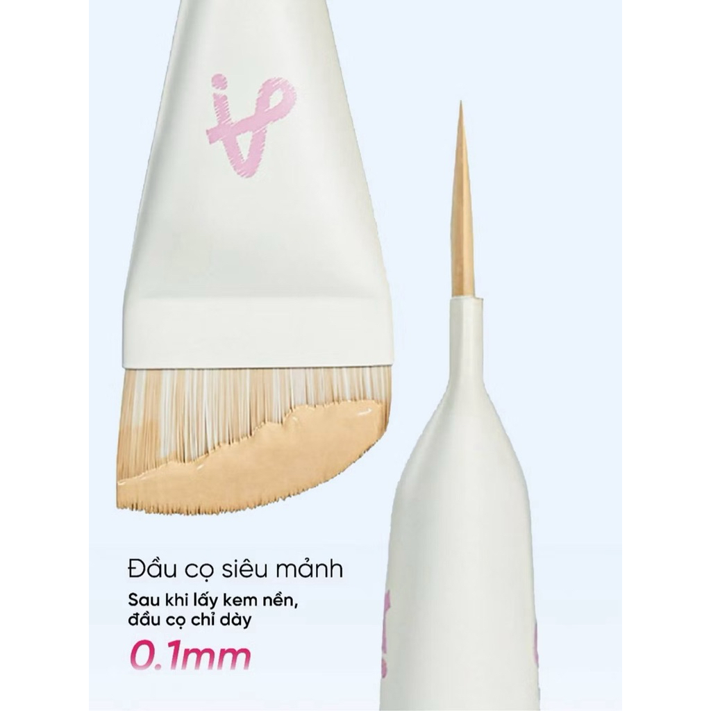 Cọ Tán Nền AMORTALS Cọ Trang Điểm Cá Nhân Tiên Cá Đầu Vát Tán Nền Mịn, Không Vết, Che Phủ Tự Nhiên