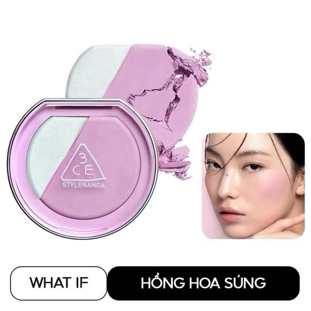 Phấn Má Hồng 3CE kèm hightlight phiên bản mới (hàng chuẩn)