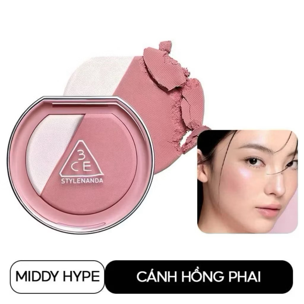 Phấn Má Hồng 3CE kèm hightlight phiên bản mới (hàng chuẩn)