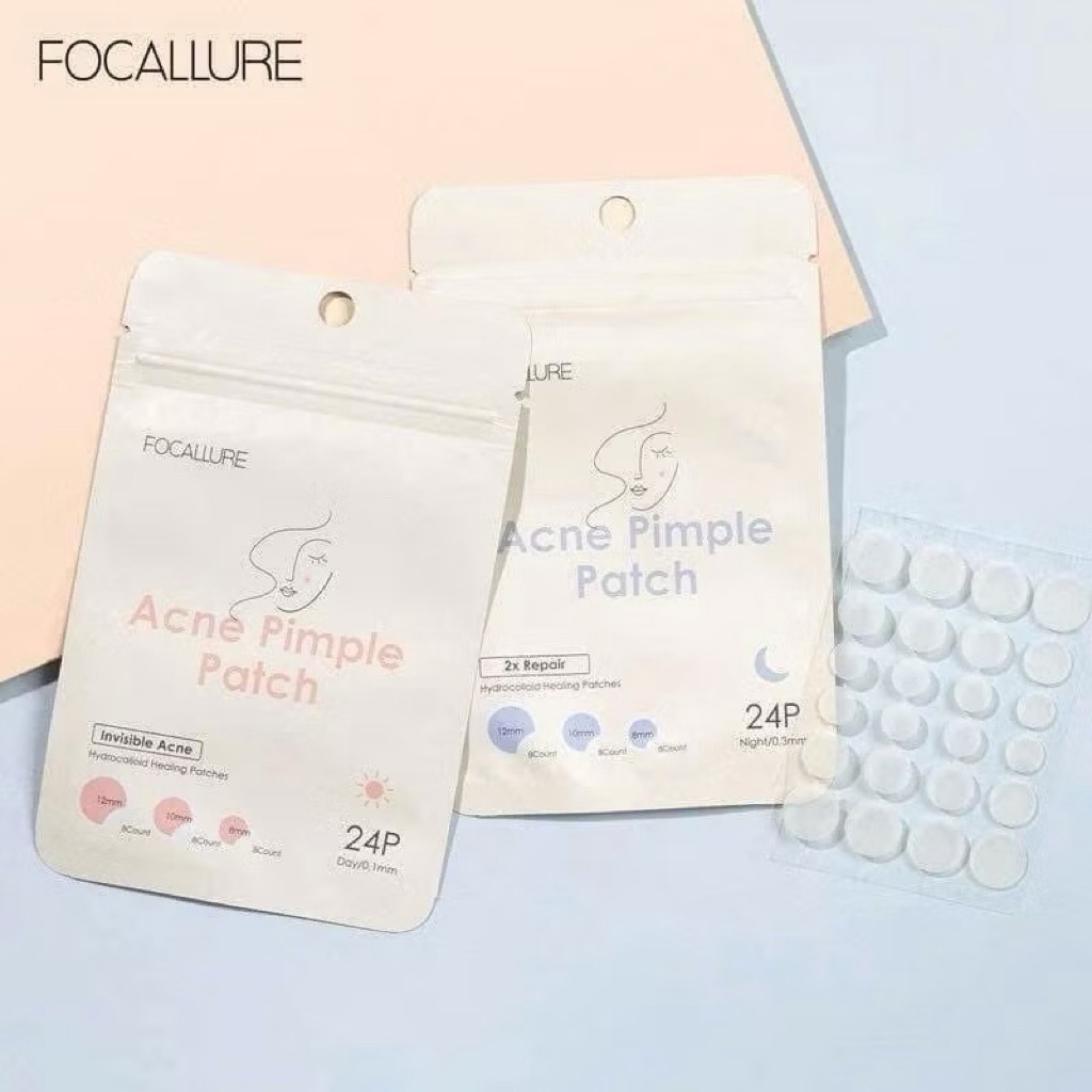 [FOCALLURE] Miếng Dán Mụn FOCALLURE Siêu Mỏng Trong Suốt Không Thấm Nước, Hỗ Trợ Giảm Sưng Viêm 24 miếng (FA186)