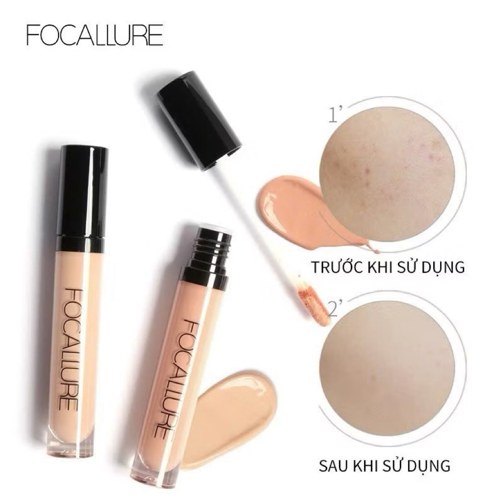 [FOCALLURE] Che Khuyết Điểm FOCALLURE Vỏ Đen, High Cover Concealer, 3.8g (FA52)