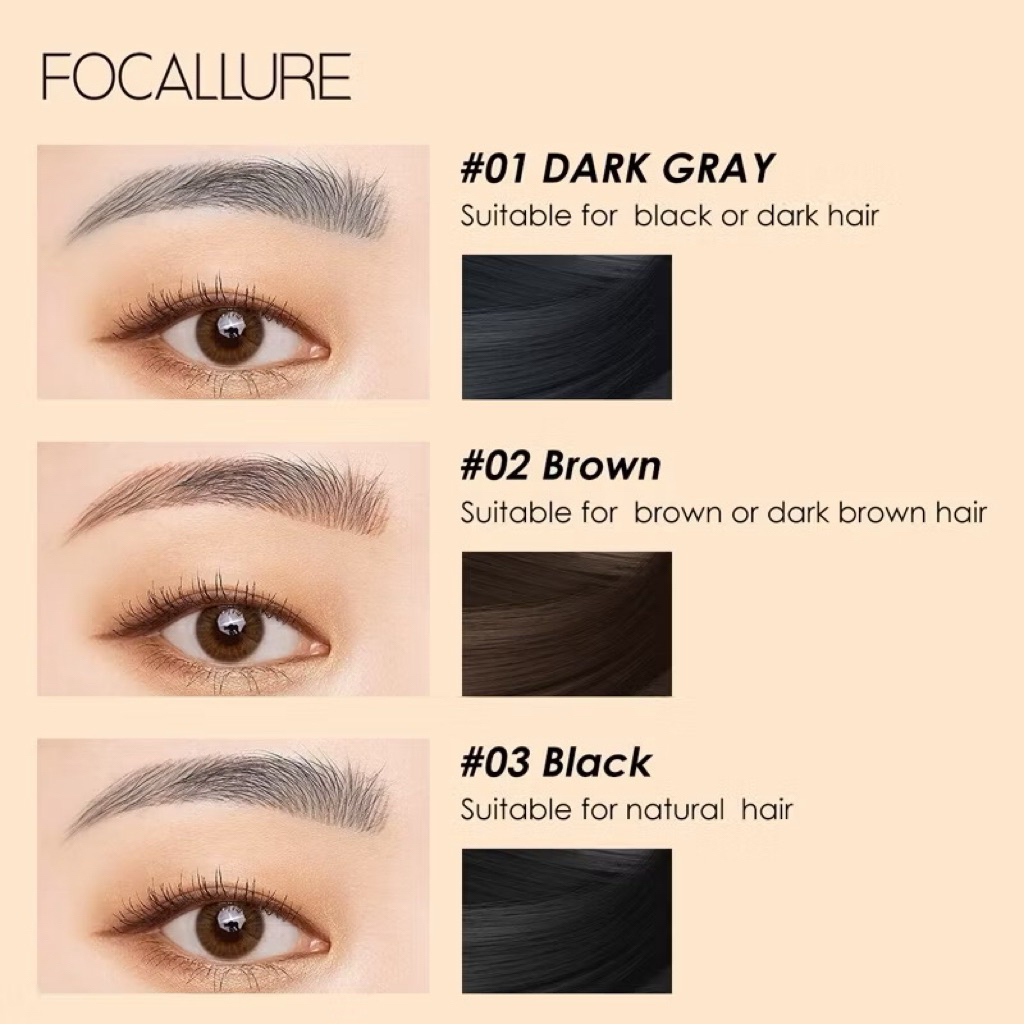 [FOCALLURE] Chì Kẻ Chân Mày FOCALLURE 2 đầu vỏ đen, Auto Brows Pen (FA18)