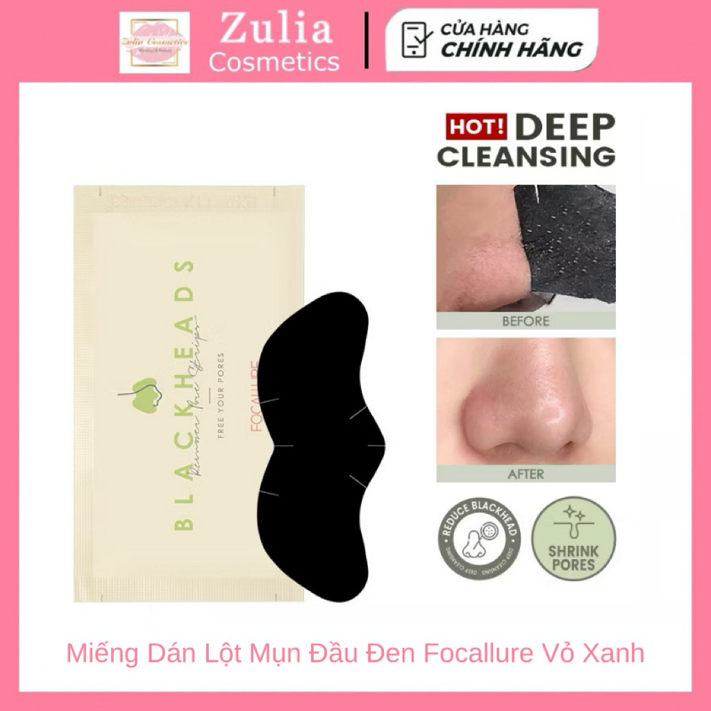 [FOCALLURE] Miếng Dán Lột Mụn Đầu Đen Focallure Vỏ Xanh, Blackhead Remover Pore Strips (FA171)