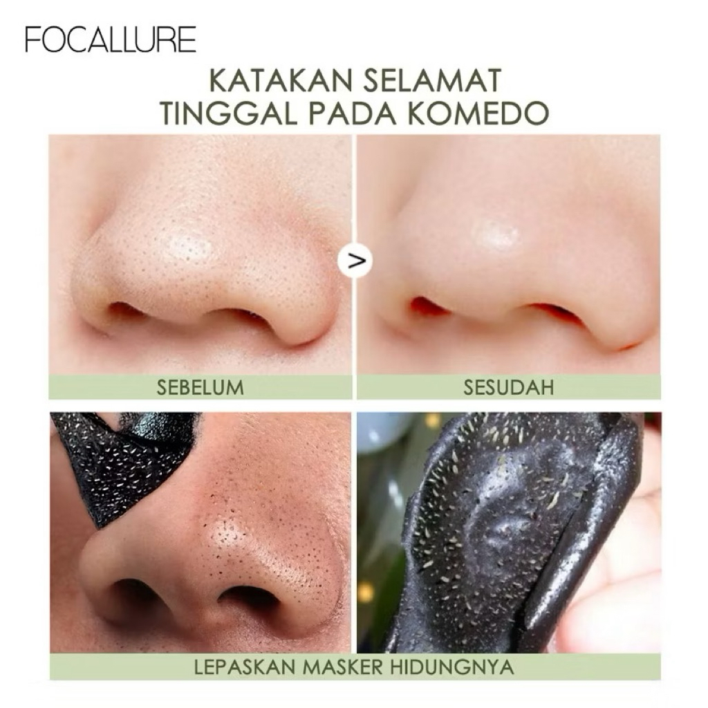 [FOCALLURE] Miếng Dán Lột Mụn Đầu Đen Focallure Vỏ Xanh, Blackhead Remover Pore Strips (FA171)