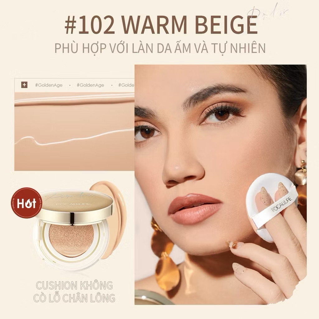 [FOCALLURE] Cushion Focallure BB lì chống thấm nước lâu trôi 12G (FA198)