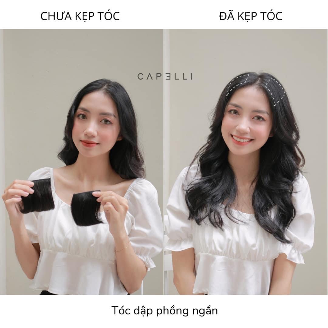 [SỈ TÓC GIẢ] Tóc Giả Phím Phồng Mini 10cm – Kẹp Phồng Tạo Độ Dày Tự Nhiên, Giấu Mỏng Tóc Hiệu Quả