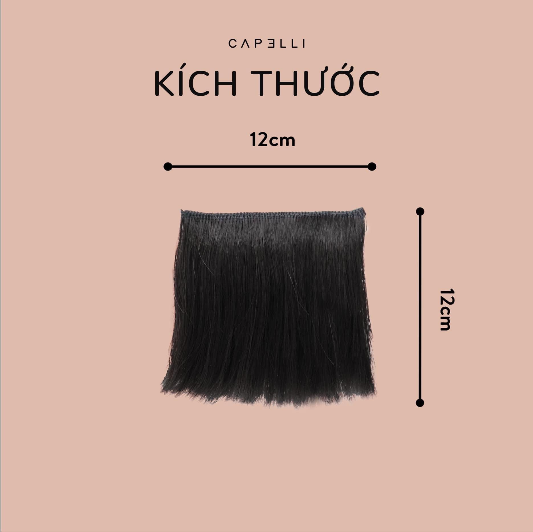 Tóc Giả Phím Phồng Mini 10cm – Kẹp Phồng Tạo Độ Dày Tự Nhiên, Giấu Mỏng Tóc Hiệu Quả