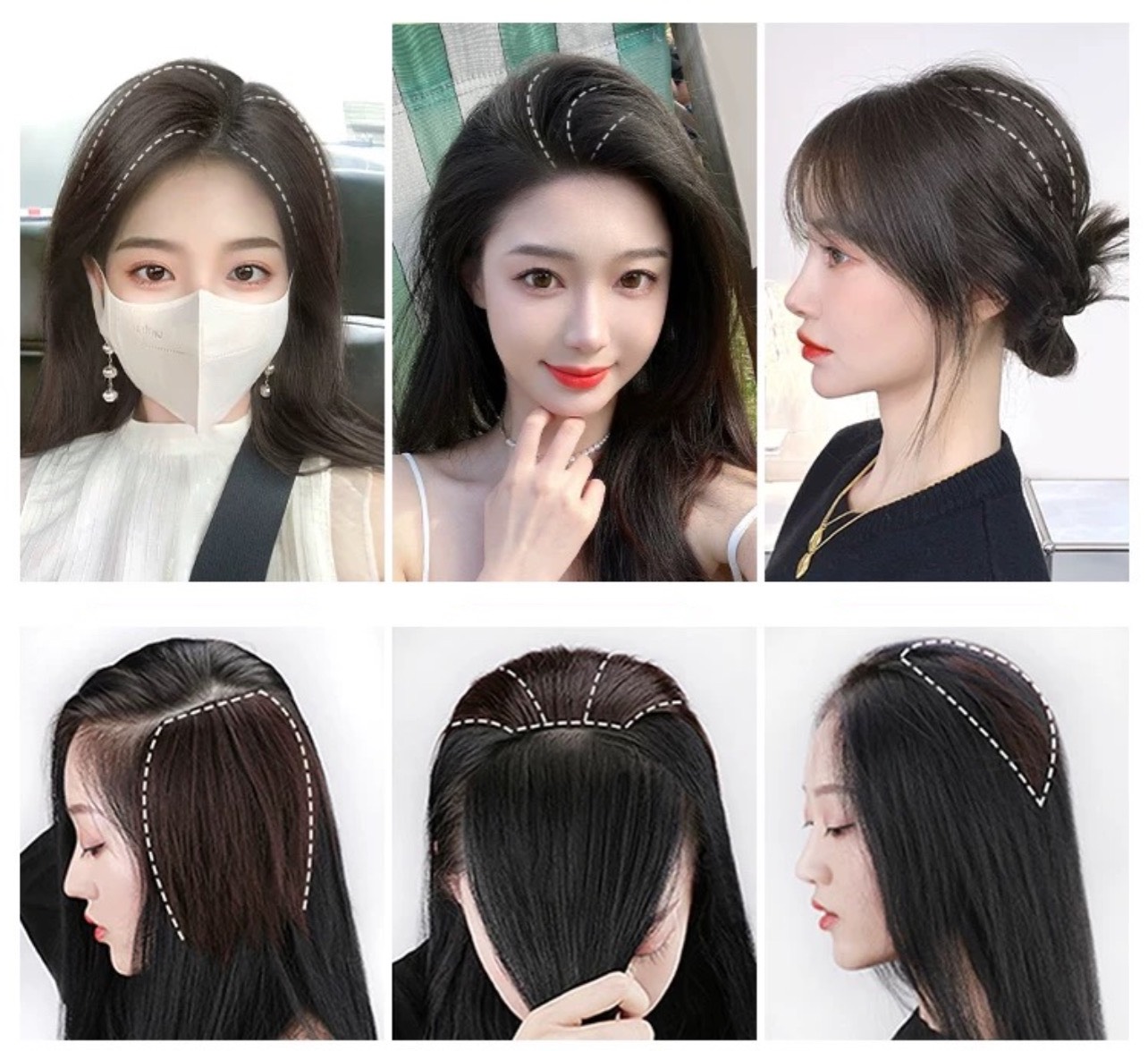 [SỈ TÓC GIẢ] Tóc Giả Kẹp Phồng Tạo Độ Dày Độ Dài 28-32Cm – Tóc Phím Phồng Tự Nhiên Cao Cấp Giấu Kẹp Siêu Khéo