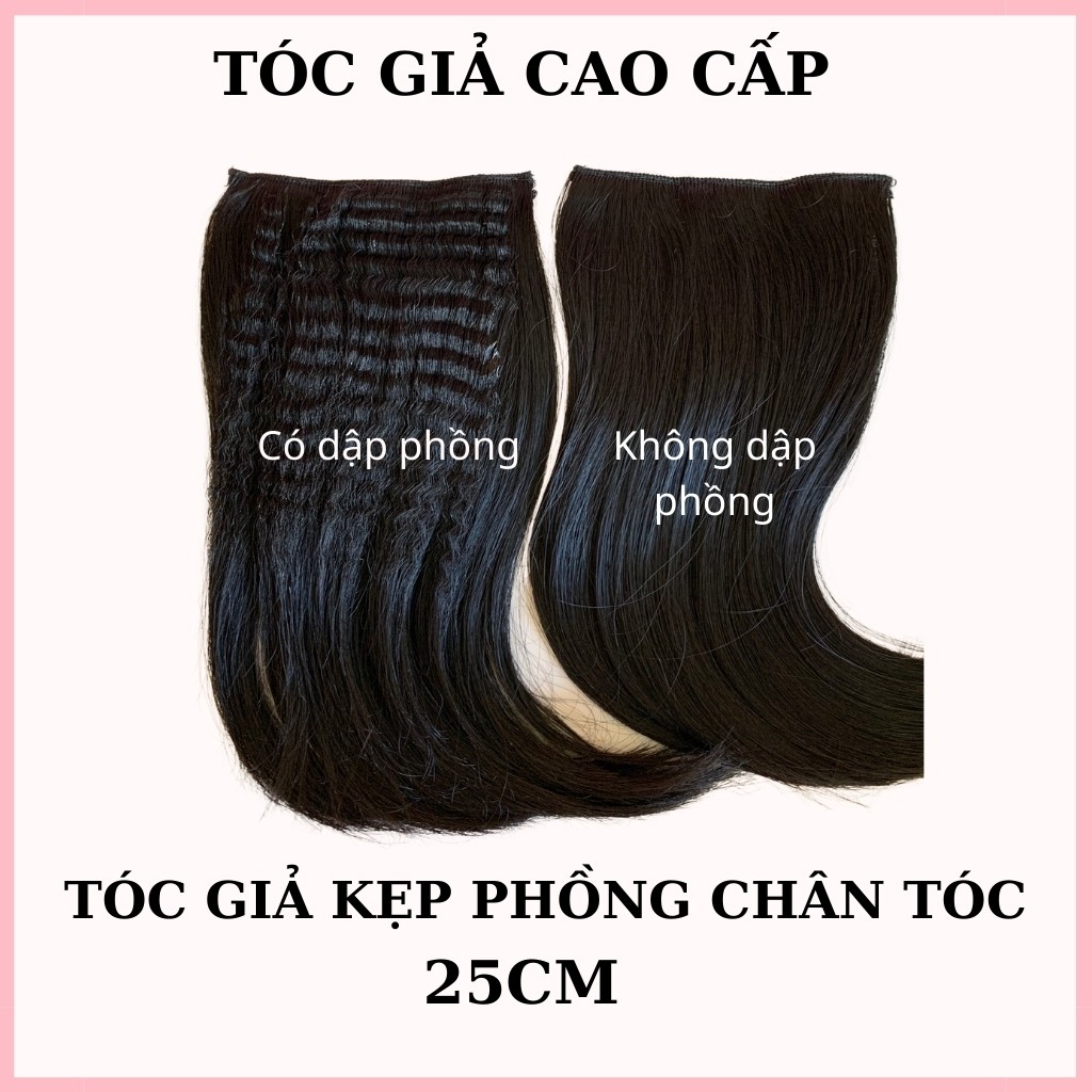 [SỈ TÓC GIẢ] Tóc Giả Kẹp Phồng Tạo Độ Dày Độ Dài 28-32Cm – Tóc Phím Phồng Tự Nhiên Cao Cấp Giấu Kẹp Siêu Khéo
