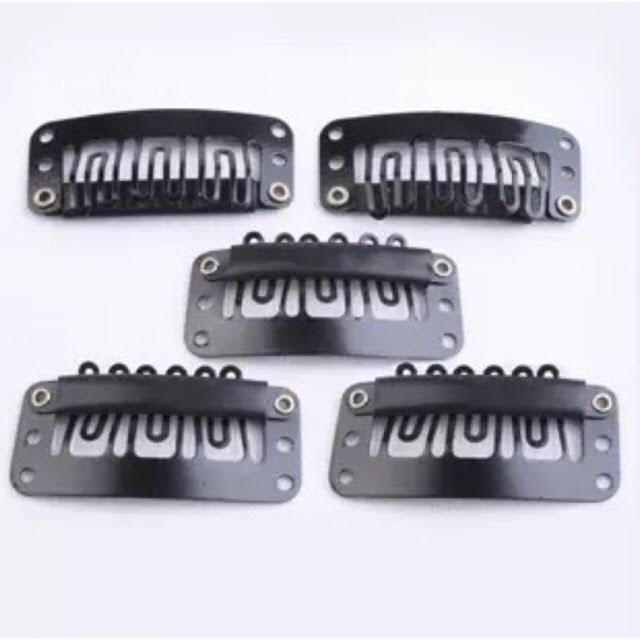 [SỈ TÓC GIẢ] Set 50 Kẹp Phím Bấm Màu Đen Để May Tóc Giả