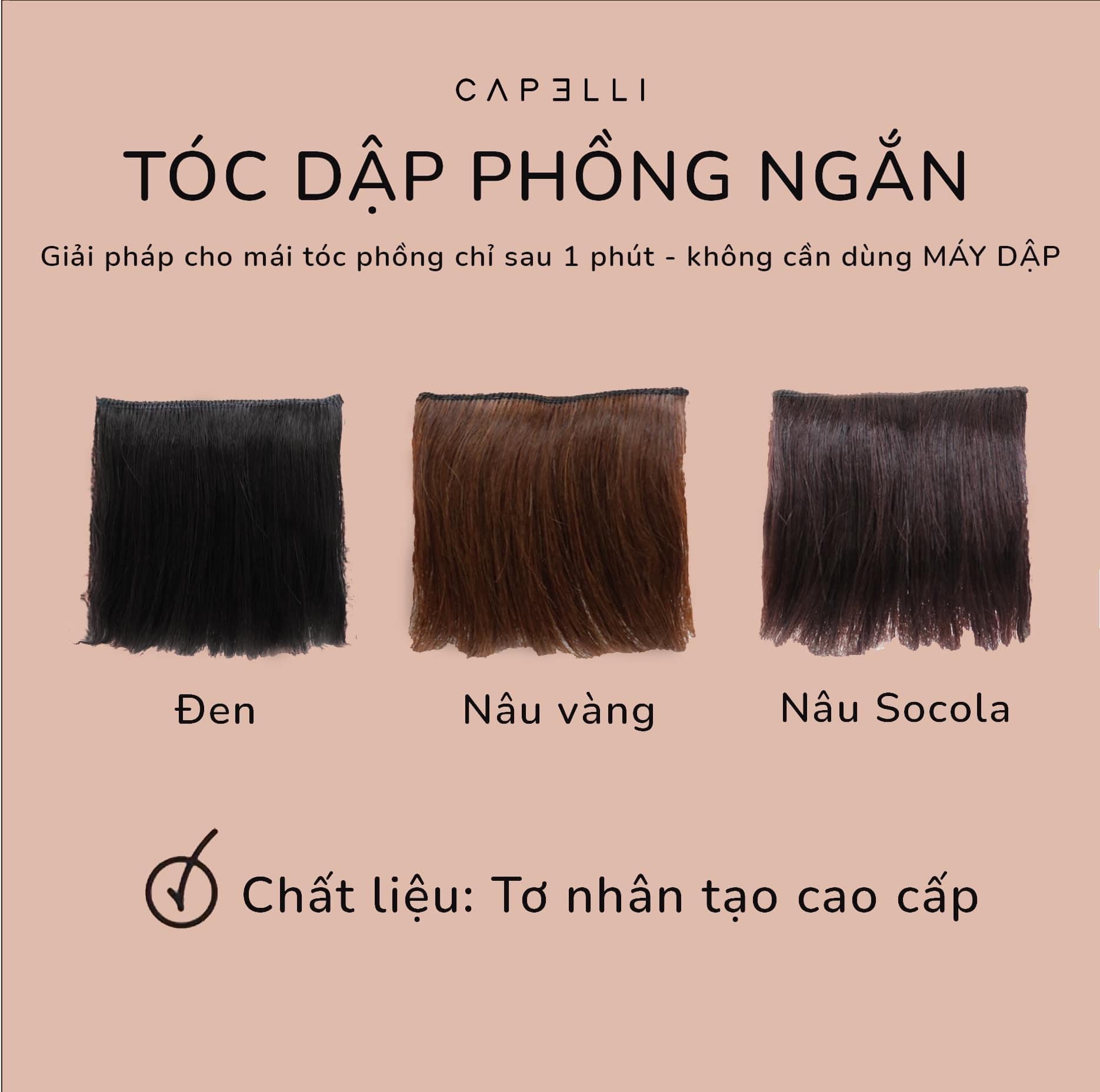Tóc Giả Phím Phồng Mini 10cm – Kẹp Phồng Tạo Độ Dày Tự Nhiên, Giấu Mỏng Tóc Hiệu Quả