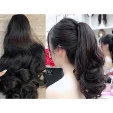 [SỈ TÓC GIẢ] Tóc Giả Ngoạm Xoăn Lửng 40-45Cm Tự Nhiên – Kẹp Ngoạm Nhanh Gọn, Tóc Tơ Cao Cấp Như Thật Dễ Sử Dụng