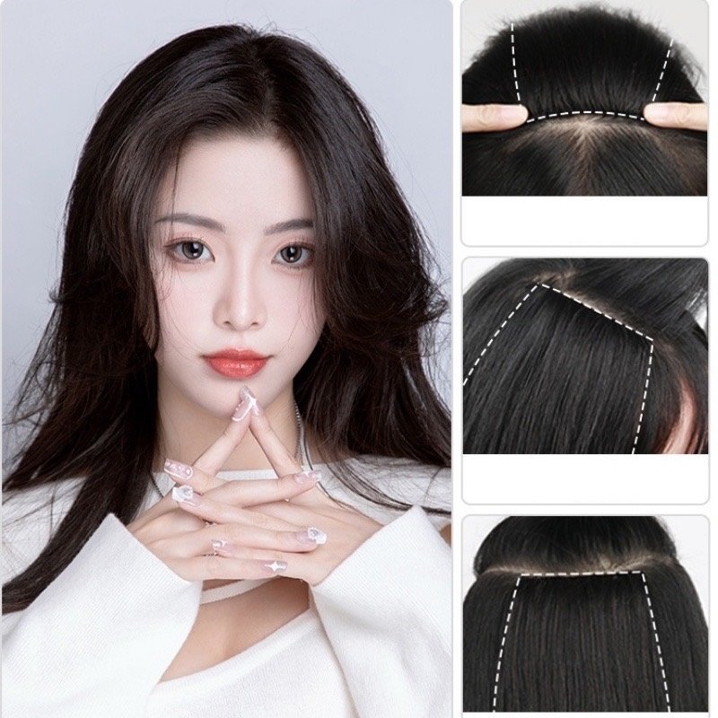 [SỈ TÓC GIẢ] Tóc Giả Kẹp Phồng Tạo Độ Dày Độ Dài 28-32Cm – Tóc Phím Phồng Tự Nhiên Cao Cấp Giấu Kẹp Siêu Khéo