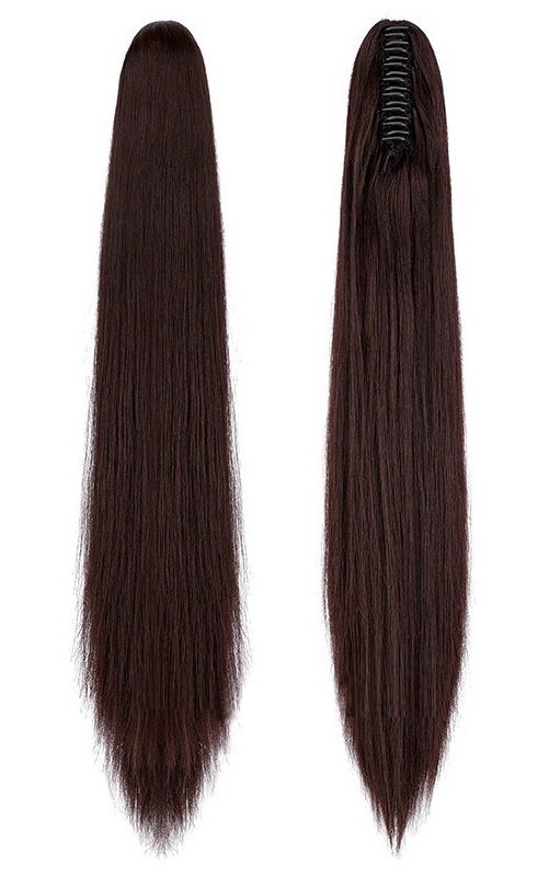 [SỈ TÓC GIẢ] Tóc Giả Ngoạm Thẳng Dài 55-60Cm Thanh Lịch – Kẹp Ngoạm Nhanh Gọn, Tóc Tơ Cao Cấp Như Thật Dễ Sử Dụng
