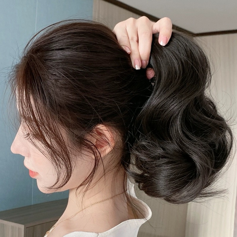 [SỈ TÓC GIẢ] Tóc Giả Ngoạm Xoăn Ngắn 25-30Cm/ Ngoạm Tóc Giả Cho Bé – Kẹp Ngoạm Nhanh Gọn, Tóc Tơ Cao Cấp Như Thật Dễ Sử Dụng