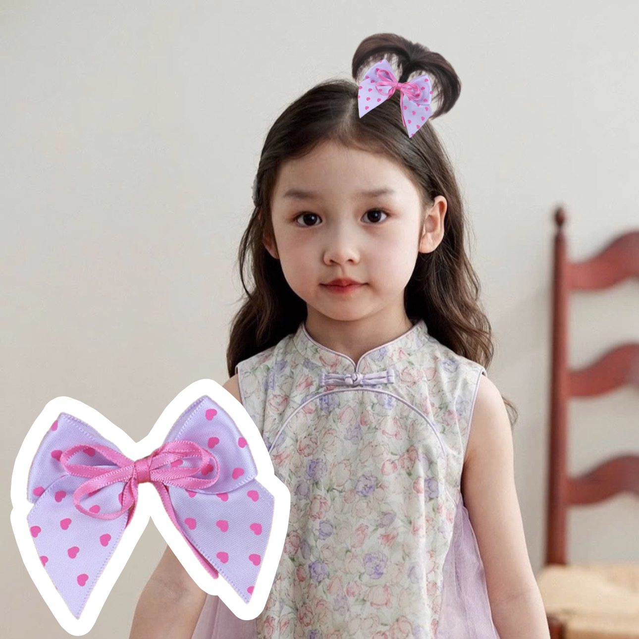 [SỈ TÓC GIẢ] Kẹp Tóc Nơ Cho Bé Cao Cấp - Chỏm Tóc Cây Dừa Siêu Xinh Cho Bé Gái - Phụ Kiện Tóc Trẻ Em Sỉ Toàn Quốc