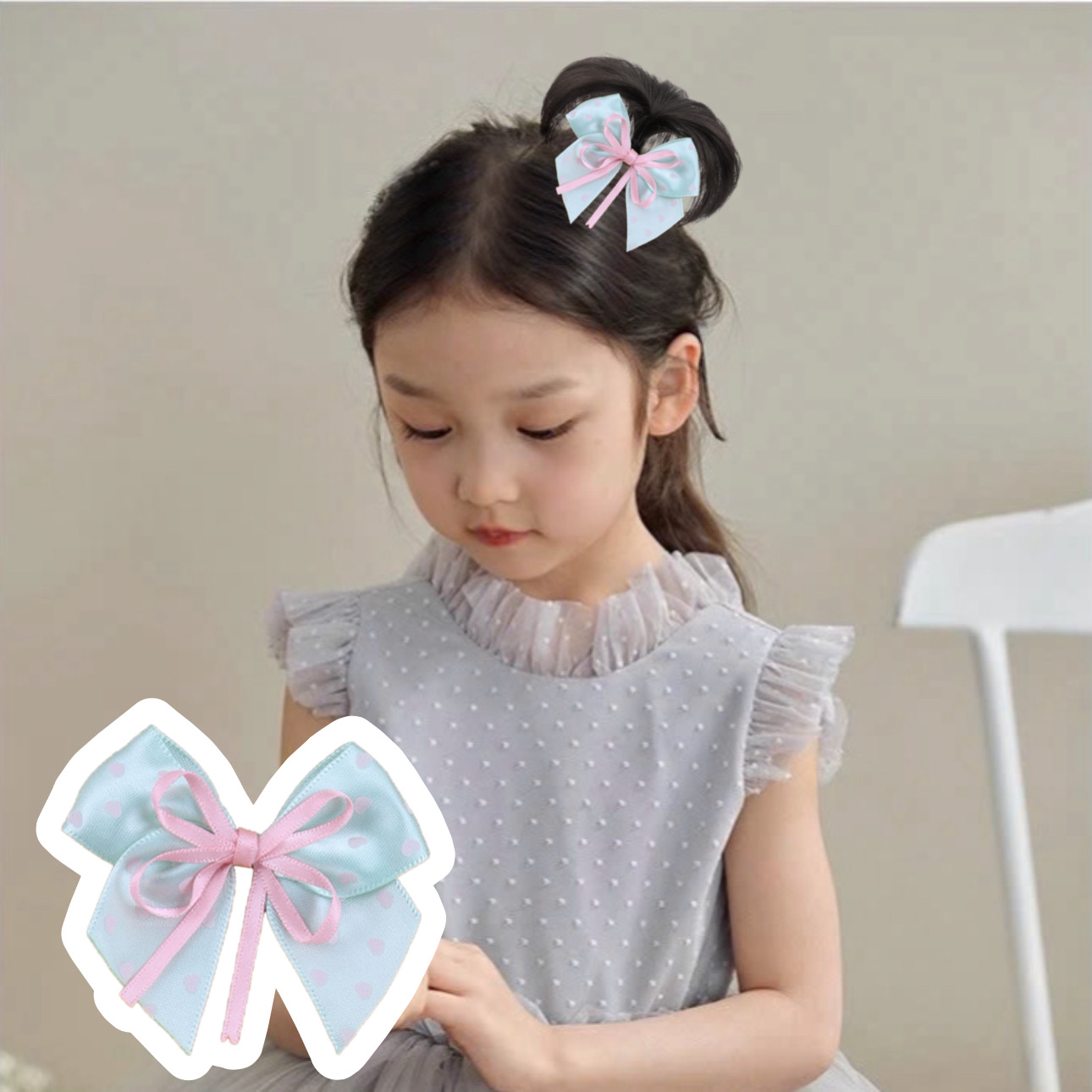 [SỈ TÓC GIẢ] Kẹp Tóc Nơ Cho Bé Cao Cấp - Chỏm Tóc Cây Dừa Siêu Xinh Cho Bé Gái - Phụ Kiện Tóc Trẻ Em Sỉ Toàn Quốc