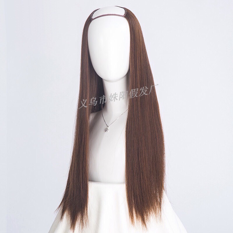 Kẹp U Tóc Giả Cao Cấp Siêu Dày 7 Kẹp – Tơ Mềm Tự Nhiên, Lưới Hoa Co Giãn, Full 6 Màu Hot Trend