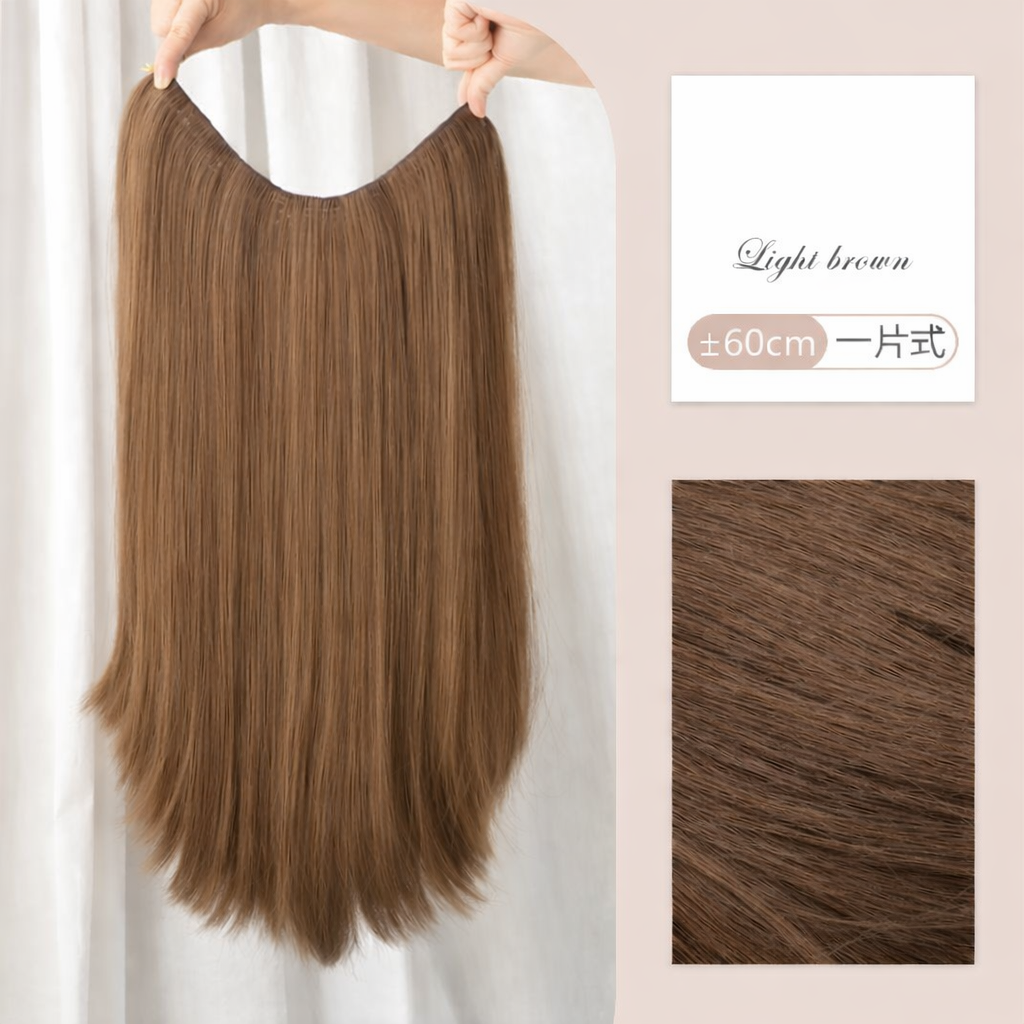 Tóc Giả Kẹp Dải 5 Phím Thẳng Cao Cấp – Tơ Mềm Tự Nhiên, Nối Dày Tóc Nhanh, Kẹp Chắc Ẩn Tóc