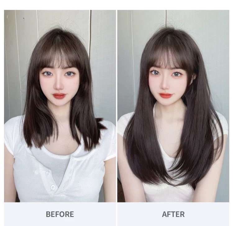 Kẹp U Tóc Giả Cao Cấp Siêu Dày 7 Kẹp – Tơ Mềm Tự Nhiên, Lưới Hoa Co Giãn, Full 6 Màu Hot Trend