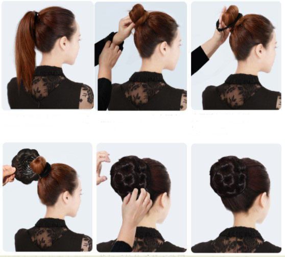 Tóc Giả Búi Hoa Dạng Kẹp Siêu Đẹp – Búi Tóc Giả Tơ Mềm Tự Nhiên, Dễ Dùng, Gọn Nhẹ, 5 Màu Hot
