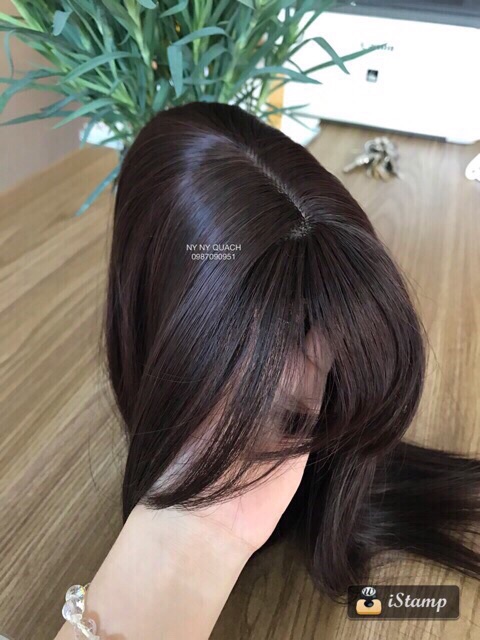 Tóc Giả Phủ Hói Phủ Bạc Đỉnh Đầu Có Mái 4D Cao Cấp – Mái Che Đỉnh Tự Nhiên, Tơ Mềm Như Tóc Thật, Kẹp Chắc Không Lộ